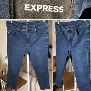 Express Women’s Skinny Mid Rise Blue Jeans Size 14S